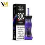 Al Fakher 60K Puffs Crown Bar E-Hose X con sabor a arándanos y cerezas - Vape desechable de 60 000 caladas