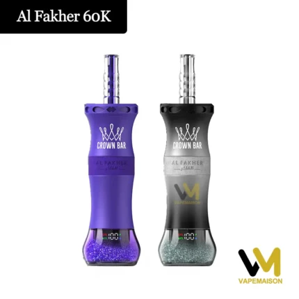 Al Fakher 60 000 caladas Crown Bar E-Hose X Vaporizador desechable. Imagen principal: vaporizador recargable de 60 000 caladas