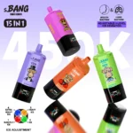 Expositor del dispositivo de vapeo Bang Leader 450 000 caladas 15 en 1 - Recargable, 450 000 caladas
