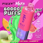 Fizzy Max 60K Blueberry Raspberry Triple Melon Strawberry Ice Flavor Combo
