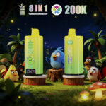 Bang King 200 000 caladas, 8 en 1: Blue Razz, Ice Peach, Ice Grape, Ice Mango, Ice Flavor - 100vaping