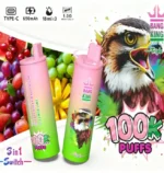 Bang King Triple 100K Puffs Strawberry Banana Raspberry Watermelon Lemon Lime Flavor Disposable Vape - 100vaping