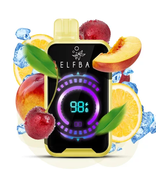 ELF BAR FS18000, vaporizador desechable con 18 000 caladas, sabor a cereza, melocotón y limonada - 100vaping