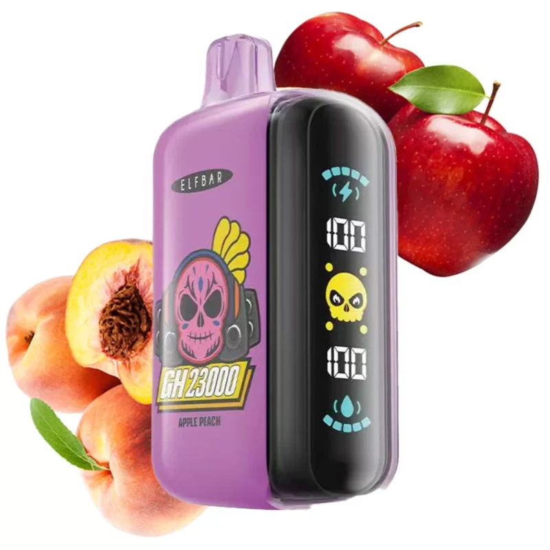 ELF BAR GH23000, vaporizador desechable con sabor a manzana y melocotón y 23 000 caladas - 100vaping