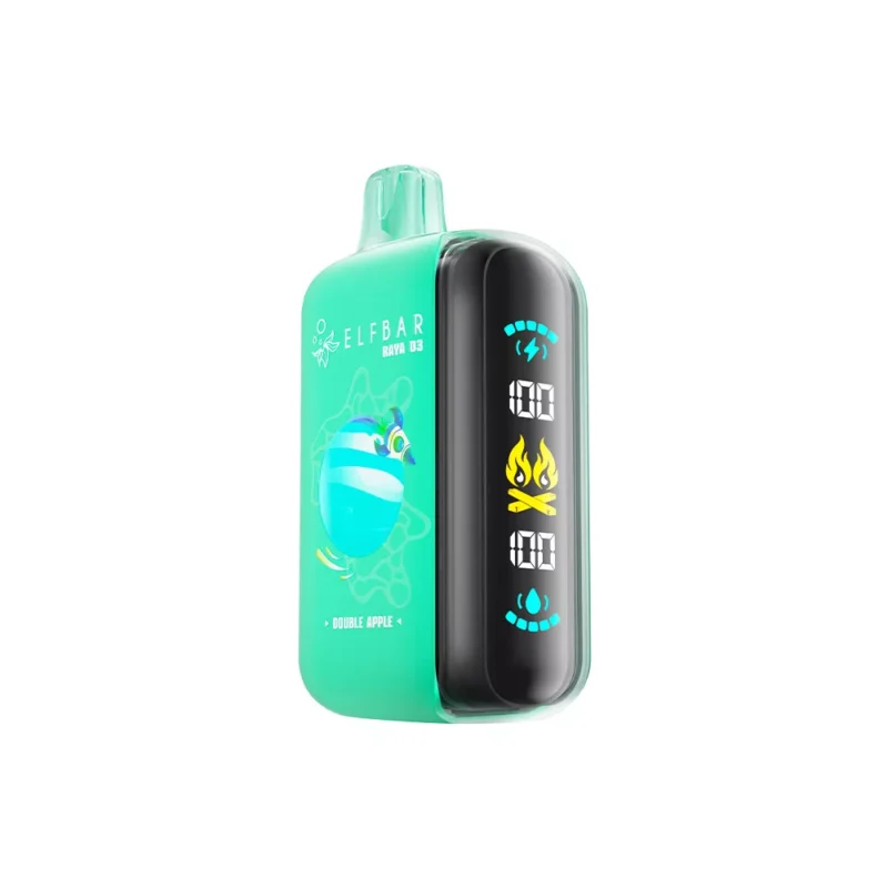 ELF BAR RAYA D3, vaporizador desechable de 25 000 caladas con sabor a manzana doble - 100vaping