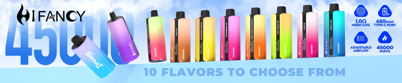 Vaporizador desechable HIFANCY DREAM de 45 000 caladas - 100vaping