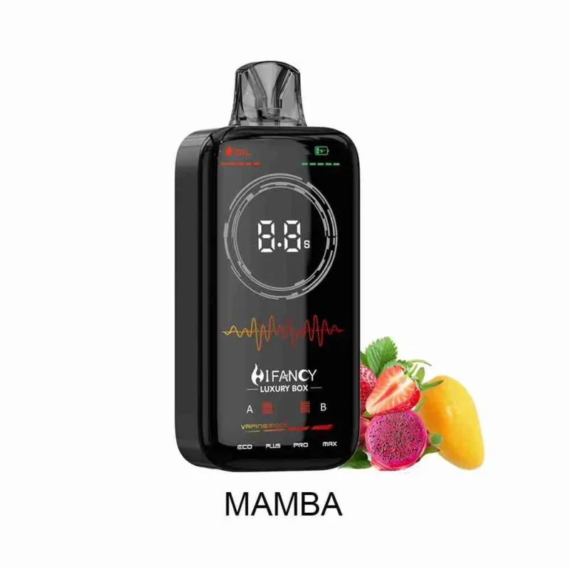 HIFANCY LUXURY BOX: vaporizador desechable con sabor a mango y 18 000 caladas - 100vaping