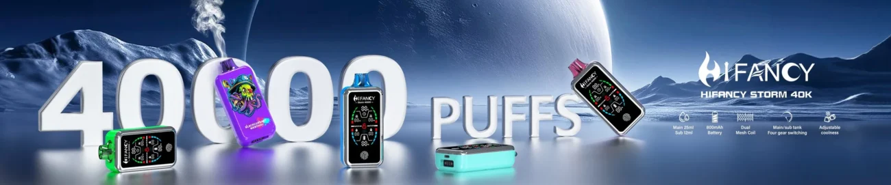 Vaporizador desechable HIFANCY STORM 40 000 caladas - 100vaping