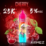 Airmez Tornado 25 000 caladas, sabor a cereza - Vape desechable 100vaping