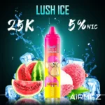 Airmez Tornado 25 000 caladas, sabor Lush Ice - Vape desechable 100vaping