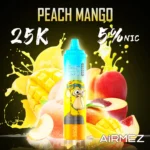 Airmez Tornado 25 000 caladas, sabor a melocotón y mango - Vape desechable 100vaping
