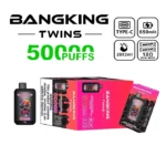 Bang King Twins 50K Puffs Super Cool Lychee & Pink Man Flavor Disposable Vape - 100vaping