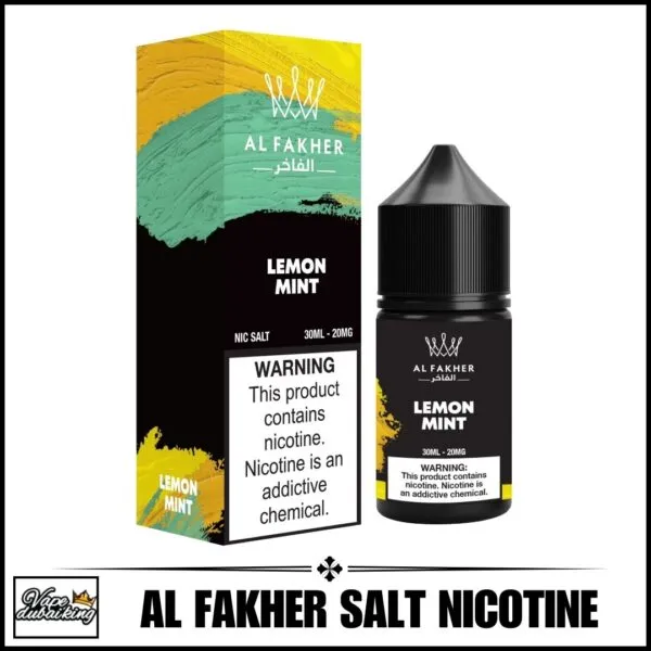 Líquido para cigarrillos electrónicos AL Fakher con nicotina salina, 30 ml, 30 mg, sabor a limón y menta - 100vaping
