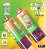 Bang Blaze 100K Puffs 6-in-1 Peach Ice & Blackcurrant Pineapple Ice & Green Apple Kiwi Flavor Disposable Vape - 100vaping