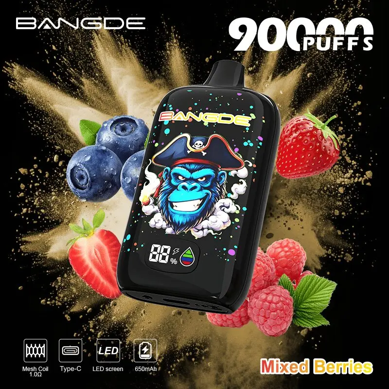 Vape desechable Bang DE con 90 000 caladas y sabor a frutos del bosque - 100vaping