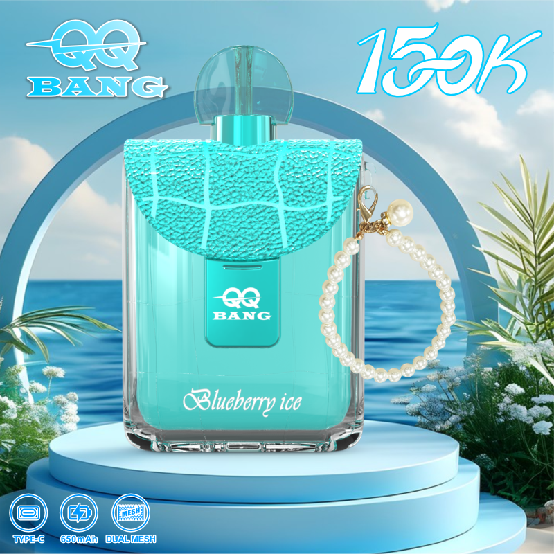 Vaporizador desechable QQ Bang de 150 000 caladas con sabor a arándanos helados - 100vaping