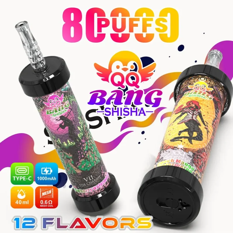 QQ Bang Shisha, vaporizador desechable de 80 000 caladas. Imagen principal - 100vaping