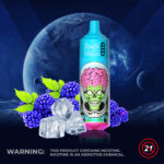 Vape desechable RandM Tornado de 9000 caladas con sabor a Blue Razz Ice - 100vaping