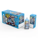 Vape desechable Razz Bar 60 000 (60K) caladas, sabor a arándanos y frambuesa ácida - 100vaping