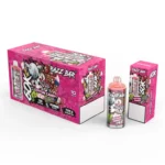 Vape desechable Razz Bar 60 000 (60K) caladas con sabor a algodón de azúcar - 100vaping