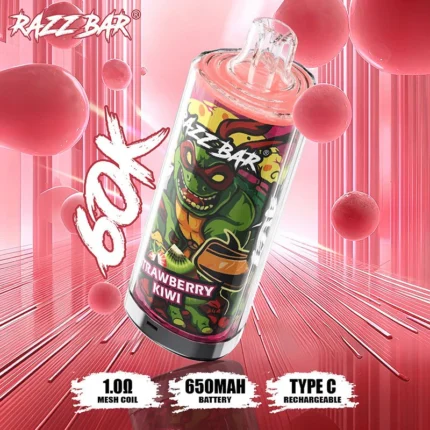 Razz Bar 60 000 (60K) caladas. Imagen del producto. Vape desechable - 100vaping