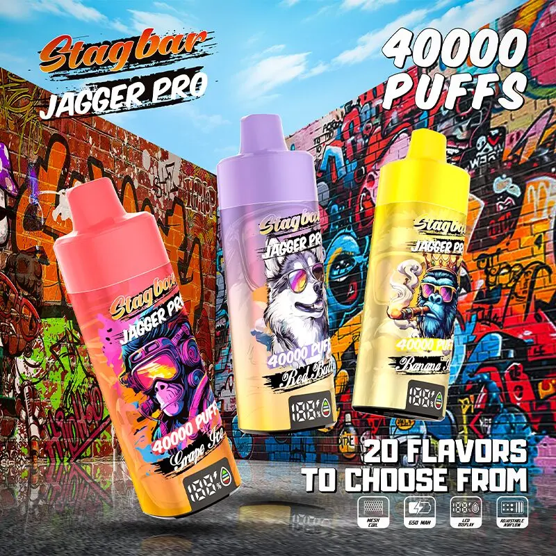 Vaporizador desechable Stagbar Jagger Pro de 40 000 caladas - 100vaping