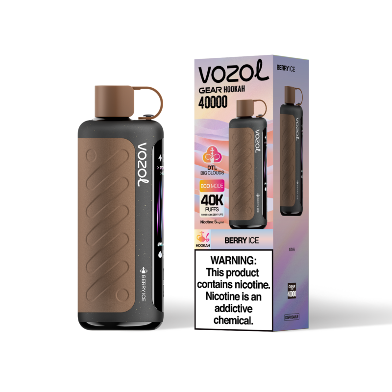 VOZOL Gear Hookah, vaporizador desechable de 40 000 caladas con sabor a bayas heladas - 100vaping
