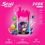 Vapeador desechable Bang Leader Stoll de 200 000 caladas con sabores de arándano, sandía, helado de chicle de sandía y bebida energética - 100vaping