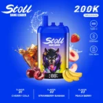 Vaporizador desechable Bang Leader Stoll de 200 000 caladas: cereza-cola, fresa-plátano y melocotón-frutas del bosque - 100vaping