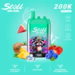 Vaporizador desechable Bang Leader Stoll de 200 000 caladas con sabores de piña y coco, Blue Razz, fresa y sandía helada - 100vaping