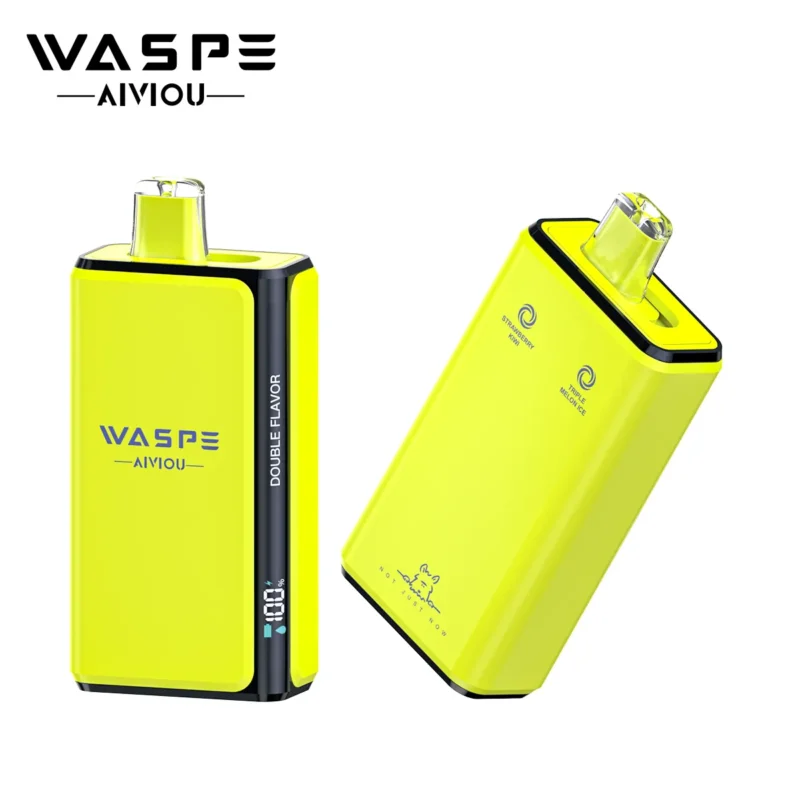 Vapeador desechable WASPE Double Flavor 100K Pro Puffs con triple sabor a melón helado y fresa-kiwi - 100vaping