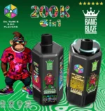 Bang Blaze 200K Puffs 6-in-1 Disposable Vape Rechargeable – Strawberry & Apple Ice