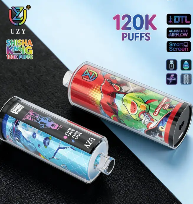 UZY Shisha Hookah King: vaporizador desechable de 120 000 caladas