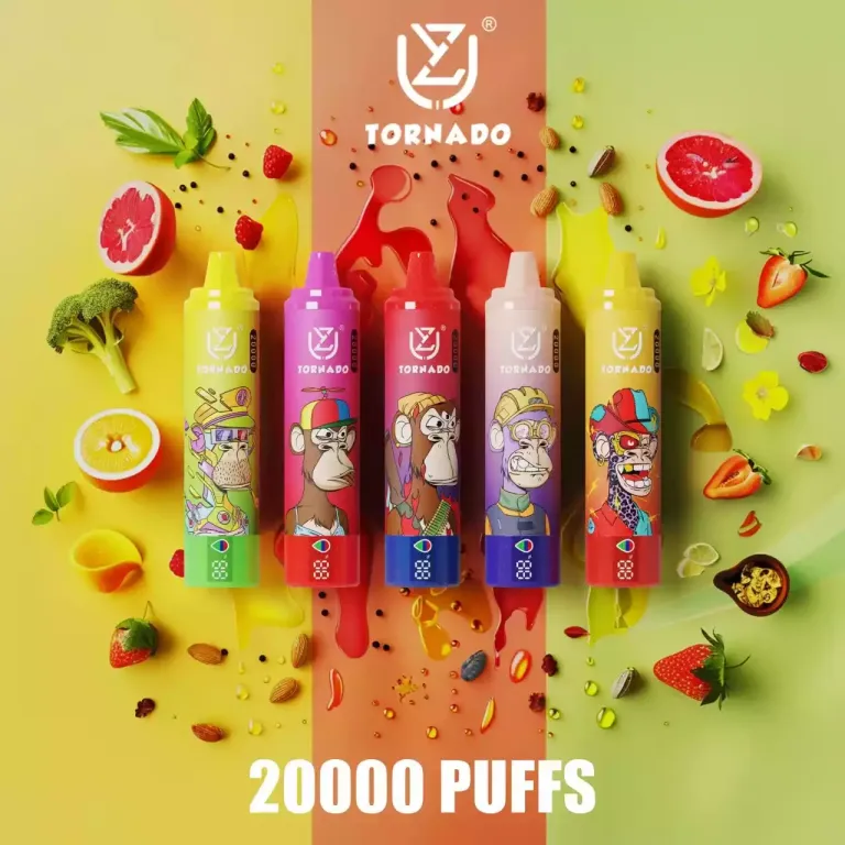 Vapeador desechable UZY Tornado de 20 000 caladas