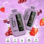 VHILL: vaporizador desechable de 20 000 caladas con sabor a uva y fresa