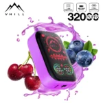 VHILL: vaporizador desechable de pantalla completa con 32 000 caladas y sabor a frutos del bosque