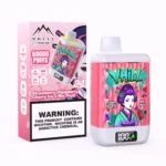VHILL TWINS: vaporizador desechable de frutas con mezcla de fresa, frambuesa, cereza y hielo, 60 000 caladas